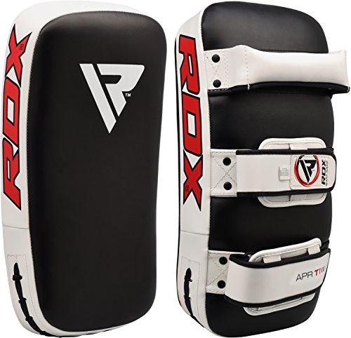 RDX Schlagpolster Kampsport Kickschild Boxpratzen Schlagkissen Kickboxen Trittkissen (DIES IST VERKAUFT WIE EINZIGE STÜCK), Weiß, One Size
