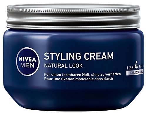NIVEA MEN Styling Cream im 3er Pack (3 x 150ml), Haarcreme für formbaren Halt ohne zu verhärten, flexibles Haargel für einen Natural Look