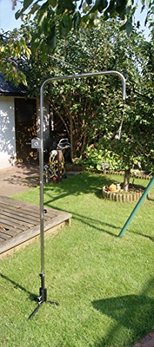 Edelstahl Schwenkgrill Grillgalgen Gartengrill Grill Grillrost Schwenker Grillarm Dreibein BBQ