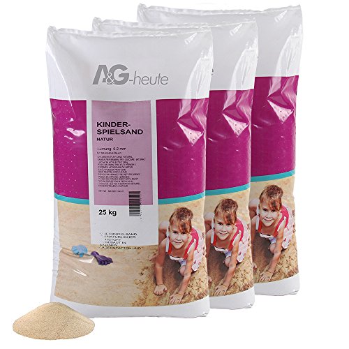 75kg Spielsand Quarzsand für Sandkasten Dekosand TÜV NORD geprüft TOP Qualität