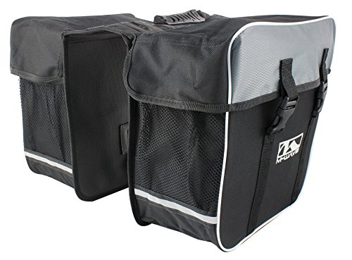 M-Wave Gepäckträgertasche Amsterdam Double, schwarz, 30 l