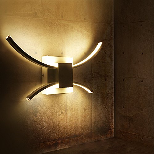 ZMH LED Wandleuchte 10W innen modern Wandlampe 4000K Neutral weiß Wandbeleuchtung energiesparend Lampe