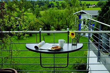 BEST 36501550 Balkon Hängetisch Butler halbrund 100 x 50 cm, anthrazit