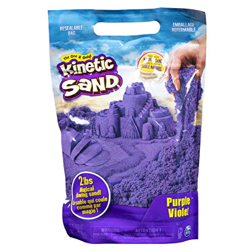 Kinetic Sand 6047184 - Kinetic Sand lila, 900 g, für Sandspiel im Innenbereich, ab 3 Jahren