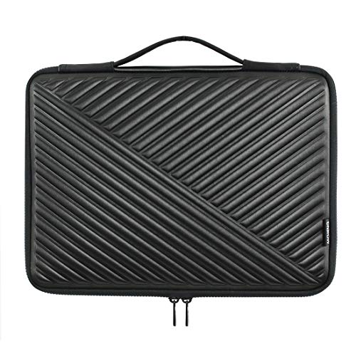 MCHENG Stoßfeste Wasserdicht Laptoptasche Sleeve 13-13,3 Zoll Notebook Laptophülle Schutzhülle mit Griff für 13' MacBook Pro/MacBook Air / 12,9' iPad Pro/Lenovo/Acer/HP/ASUS/Dell, Schwarz