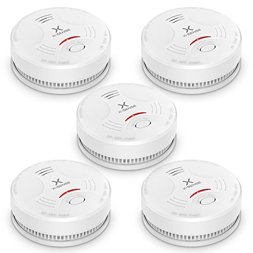 X-Sense Rauchmelder SD11 | DIN EN 14604 und TÜV-zertifizierter Rauchwarnmelder mit 10 Jahren Batterielaufzeit und intelligentem Feueralarm, fotoelektrischem Sensor | Verbesserte Ausführung, 5er Set