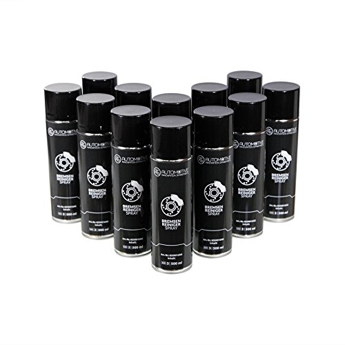 AG Automotive Bremsenreiniger 12er Set Intensiv Sprühdose Acetonfrei Spraydose 12x500ml