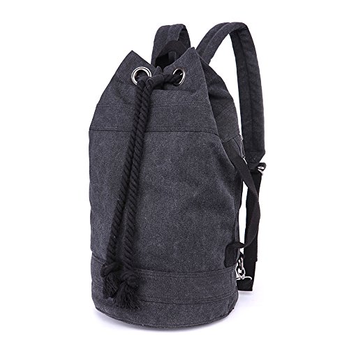 LOSMILE Rucksäcke Damen Herren Daypacks Seesack Leinwand Rucksack Canvas Reisetaschen Umhängetasche Weekender Schultertaschen.