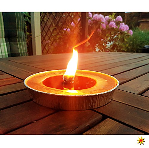 Alu Flammschale 16 cm, Brennzeit 8 Stunden (10)