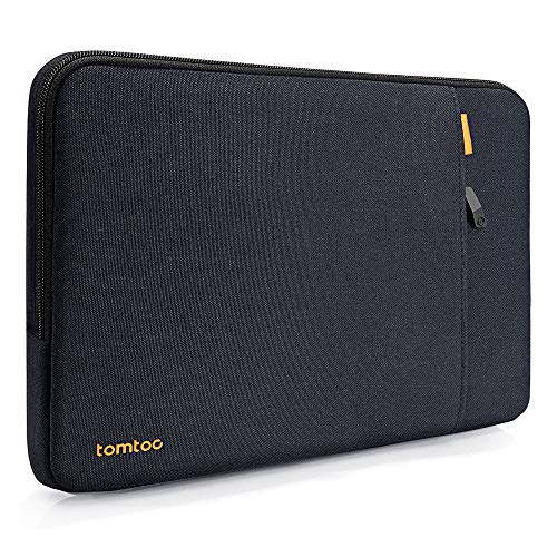 tomtoc Laptop Hülle Tasche kompatibel mit 2018 MacBook Air 13,3' mit Retina, MacBook Pro 13', iPad Pro 12,9' (2018) mit Liquid Retina, Dell XPS 13 Notebook Schutz Sleeve Tragetasche, Blau Schwarz