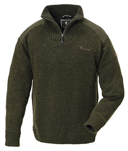 Pinewood Strickpullover Hurricane, DarkGreen Melange, XL