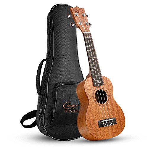 Hricane Sopran 21 Zoll Professional Glänzend Ukulelen Kleine Gitarrenpackung mit Tasche
