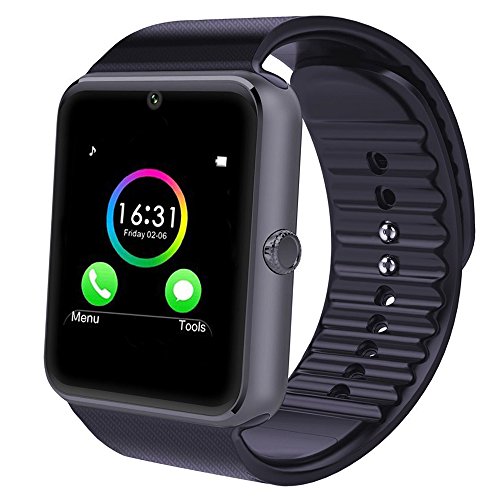 Yamay Bluetooth Smartwatch Uhr Intelligente Armbanduhr Fitness Tracker Armband Sport Uhr mit /Kamera/Schrittzähler/Schlaftracker/Romte Capture Kompatibel mit Android Smartphone