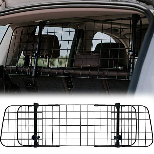NEEZ Kofferraum Schutzgitter für Hund - Trenngitter für Auto Universell verstellbar - Transportgitter Kofferraumschutz für Hunde für sichere Transportwege - Hundegitter für Auto universal