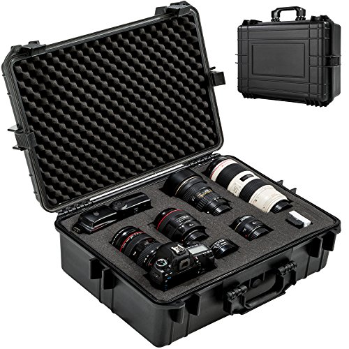 TecTake 402412 Kamerakoffer Schutzhülle wasserdicht (LxBxH): 56 x 42 x 21 cm