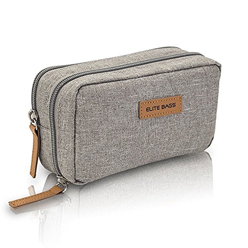 ELITE BAGS Diabetikertäschchen silber (17 x 10 x 6 cm) inkl. Kühlelement! | Grau