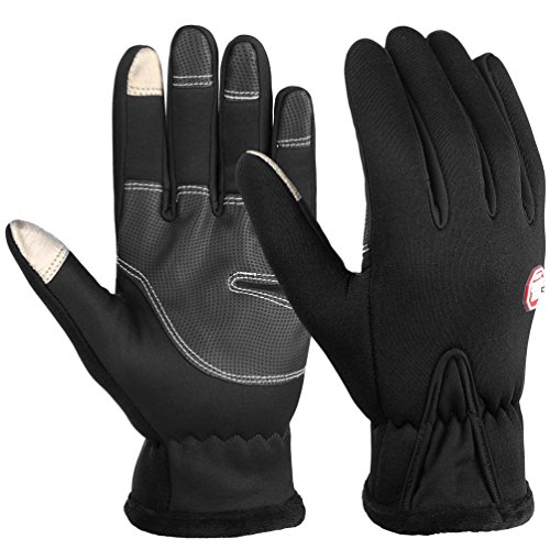Vbiger Touchscreen Handschuhe Trainingshandschuhe Sport Handschuhe Rutschfest Handschuhe,Schwarz-2,M