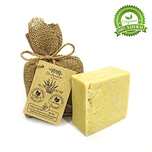 Organische natürliche vegane traditionelle handgemachte antike Aloe Vera Seife - Natürlich die Haut verjüngen! Wirksam gegen Sonnenbrand und Hautreizungen - Keine Chemikalien, reine Naturseifen!