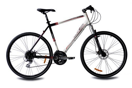 28' KCP CROSSRAD CROSS BIKE HERRENRAD URBANO CROSSLINE 1.0 ALU mit 24G ACERA weiss schwarz