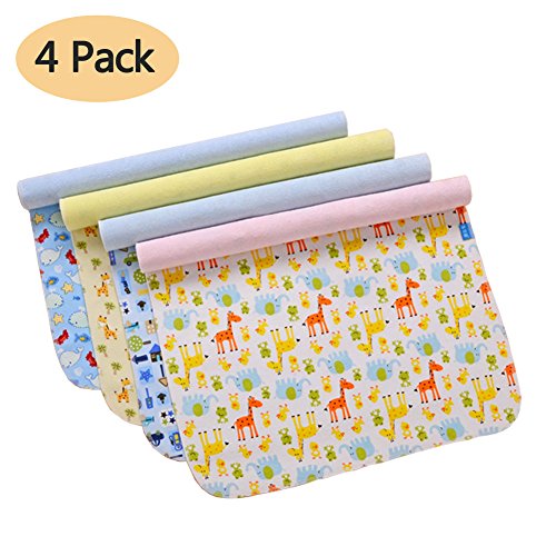 Wickelunterlage, yworld Baumwolle Bambus Faser atmungsaktiv wasserdicht Wickelunterlagen waschbar wiederverwendbare Windeln Liners Mats（11.8x18in）