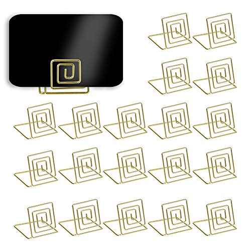 20 Stück Platzkartenhalter Memohalter Clip Foto Halter Tischnummernhalter gold