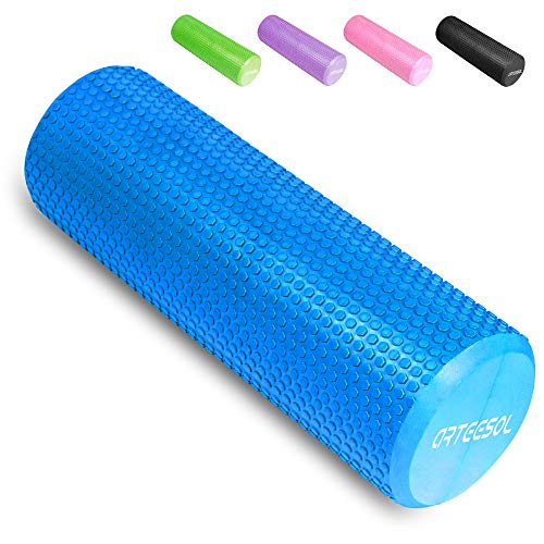 arteesol Faszienrolle Standard, Fitness Faszienroller Runde Massagerolle 30/45/60/90cm × 15cm Schaumstoffrolle für Trainning Selbstmassage Pilates Stretching Balance