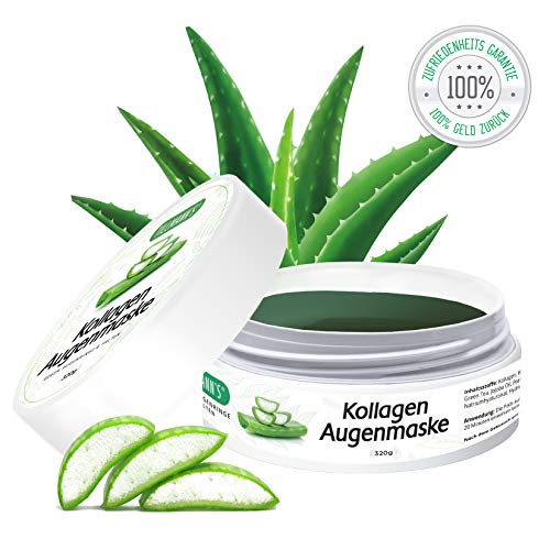 Augenpads gegen Augenringe | Collagen & Hyaluronsäure Maske | Entfernt Augenringe, Tränensäcke & Falten | 100% natürlich | Aloe Vera & Grünen Tee| 30 Paar | 1A Qualität von Tillmann’s Deutschland