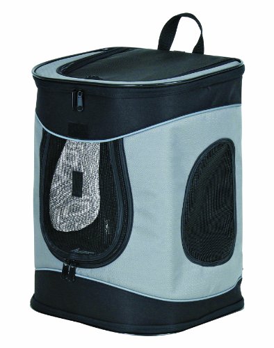 Trixie 28944 Timon Rucksack, 34 × 44 × 30 cm, schwarz/grau