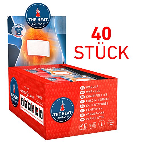 The HEAT company Bodywärmer Körperwärmer Rückenwärmer 12 Std. Wärmedauer 40 Stück