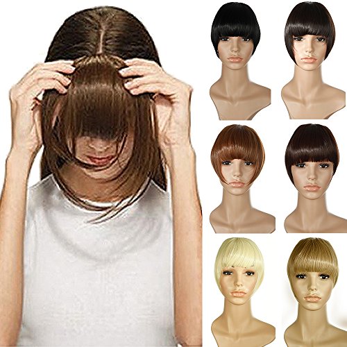 Clip in Extensions Pony-Haarteil natürliche Haarverlängerung glatt Kunsthaar 2 Clips #24/613 Mittelblond/Hell-Lichtblond