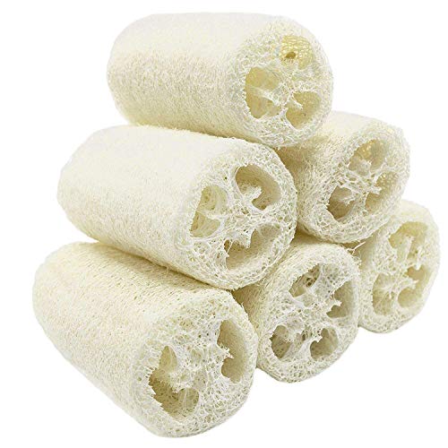 TOOGOO Natur 6 Pack Bio Luffa Luffa Spa Peeling Scrubber Natürlichen Luffa Duschgel Schwamm Entfernen Tote Haut Seife