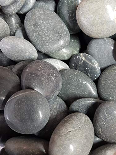 Der Naturstein Garten 5 kg polierte Kieselsteine 2,5-5 cm - Glanzkies Hot Stone Dekosteine Flusskiesel - Lieferung KOSTENLOS