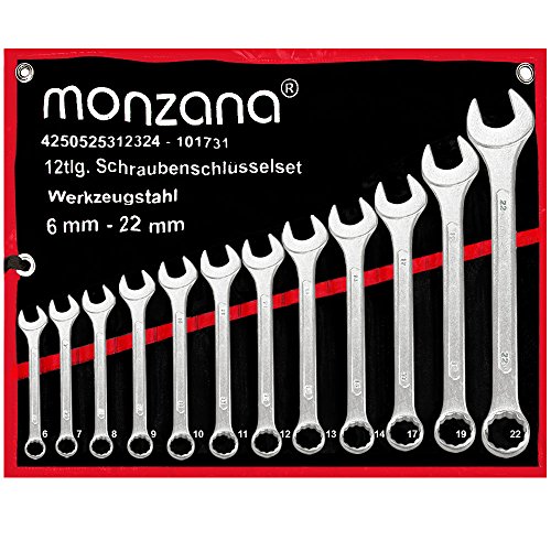 Schraubenschlüssel  Werkzeugstahl  inkl. Rolltasche  12tlg. Werkzeugset 6-22mm - 【Setauswahl】 - Ring Maulschlüssel Ringschlüssel Maulringschlüssel Ringschlüssel Schrauben Schlüssel