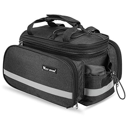 WESTGIRL Radtasche, Gepäckträger Tasche,Satteltasche 10-25L Multifunktion Packtasche Rucksack Handtasche, Haltbares Nylon Mit wasserdicht Regenfeste Abdeckung