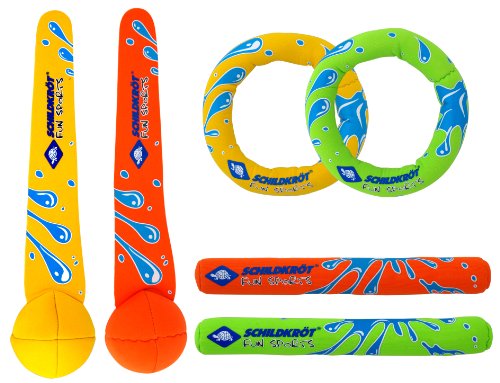 Schildkröt Funsports NEOPREN DIVING SET Tauchset (je 2 Tauchringe, Sticks, Bälle), 970207