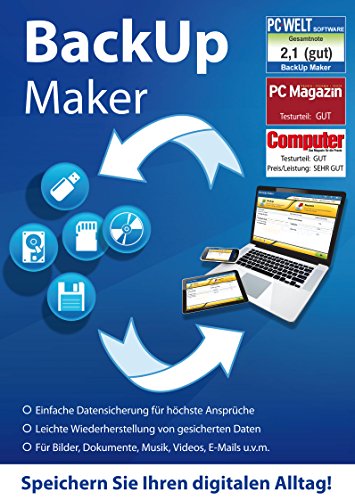 Backup Maker Pro - Datensicherung für höchste Ansprüche Windows 10, 8.1, 8, 7 Vista und XP