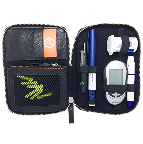 diabag Diabetiker-Tasche ONE plus Leder Schwarz, 105-1