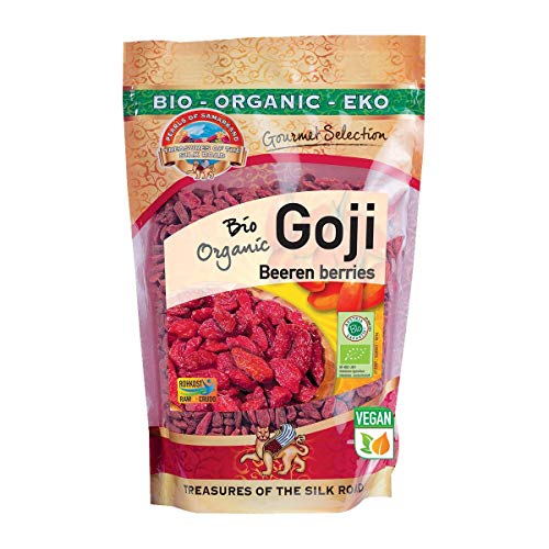 Bio Goji Beeren extra groß 500g Gojis Gojibeeren roh Rohkost extra groß 0,5 kg