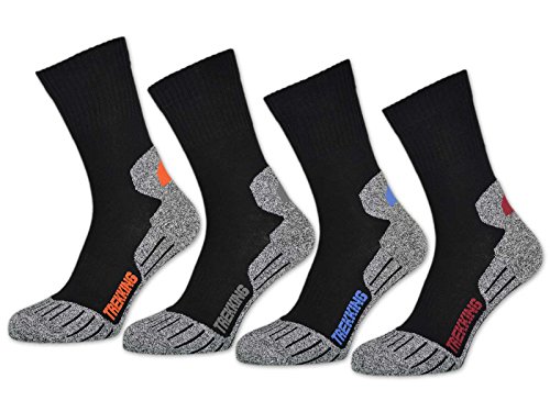 sockenkauf24 4 Paar Sportsocken Damen & Herren Funktionssocken Atmungsaktiv Stoßabfedernd - 16101 (39-42)