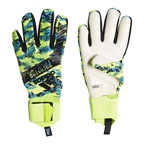 adidas Herren Predator Pro Manuel Neuer Torwarthandschuhe, solar Yellow/Bright Cyan/Black, 8.5