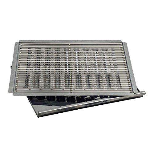 Grillset 3-teilig bestehend aus Grillrost, Flammabdeckung und Fettwanne für 2/3-flammige Grills