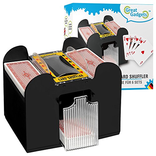 GreatGadgets 2128 Kartenmischmaschine für 6 Decks