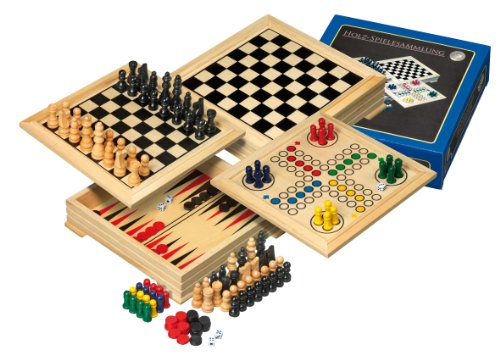 Philos 3104 - Holz-Spielesammlung Reise, mit verschiedenen Spielmöglichkeiten