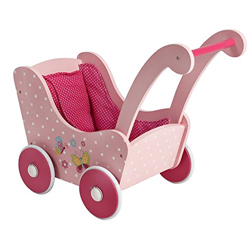 Bayer Chic 2000 425 90 - Holz-Puppenwagen Papilio, pink