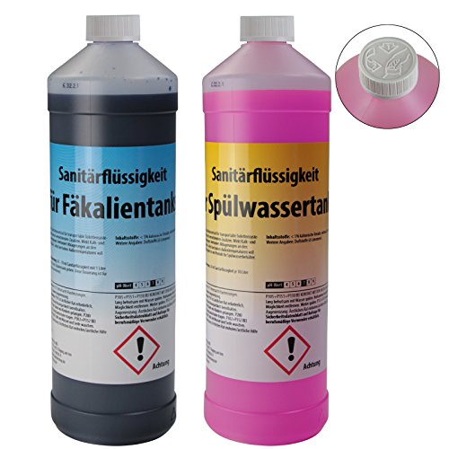 2 x 1 Liter Sanitärflüssigkeit für transportable Toilettensysteme von BB Sport