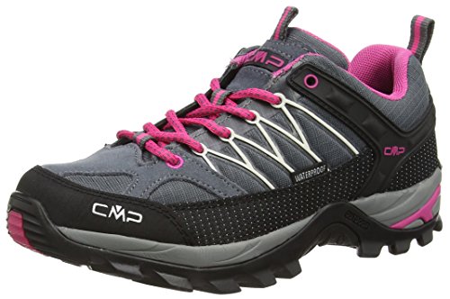 CMP Rigel 3Q54456 Damen Low Trekking Schuhe WP, Grau (Grey-Fuxia-Ice 103Q), 41 EU