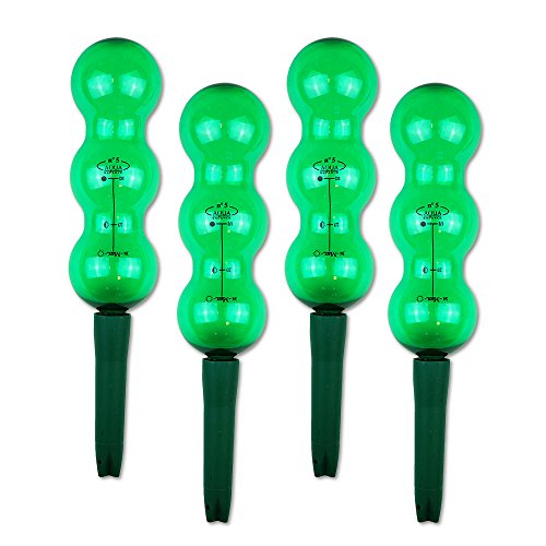 Garden Innovations Aqua Balance Pflanze gießen Spikes und Globes mit Wetter/Temperatur gesteuerte (4 Stück), Garten grün, 1,25 Liter