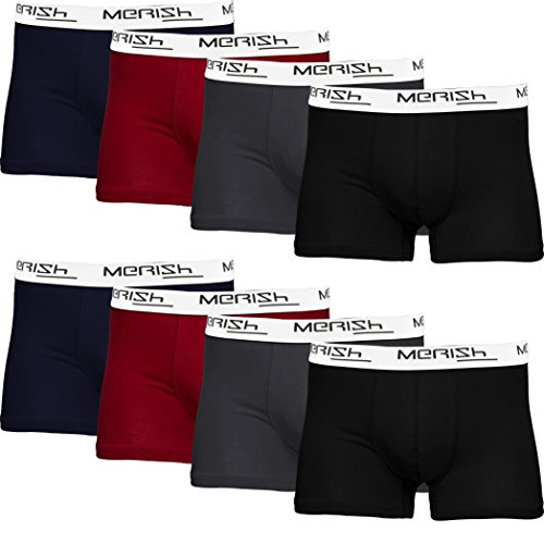 Merish Boxershorts Herren 8er Pack Men Unterwäsche Männer Retroshorts 216