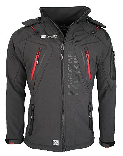 3D2 Geographical Norway Tambour Herren Softshell Jacke Outdoor Dunkelgrau S