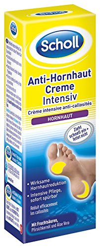 Scholl Anti-Hornhaut Creme Intensiv, Fußpflege, Creme gegen Hornhaut, Feuchtigkeitscreme für Füße, 2er Pack (2 x 30 ml Tube)